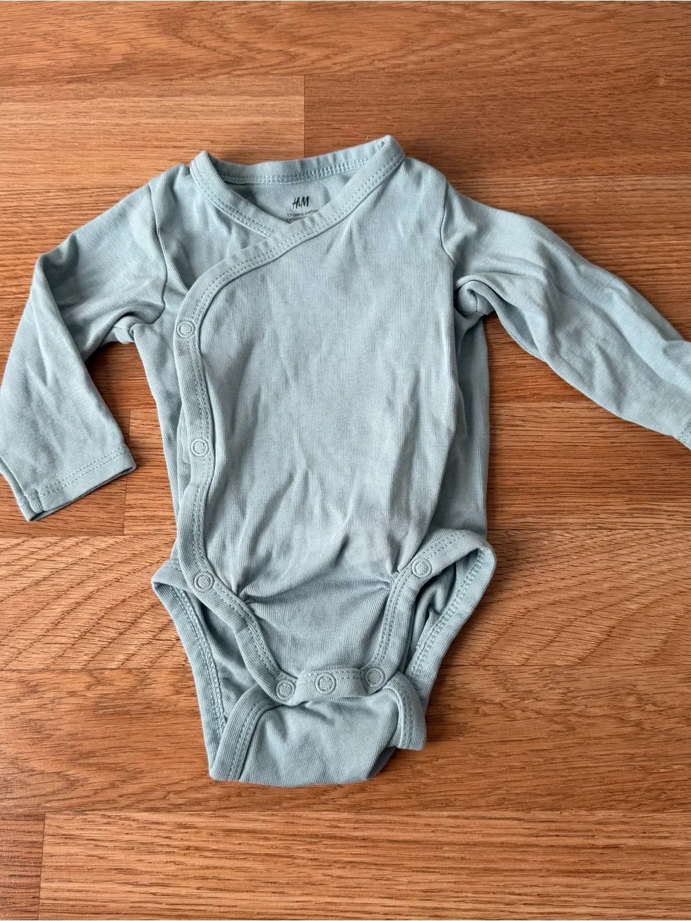 H&M 3 Month Green Bodysuit